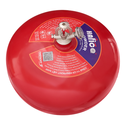 Bình cầu chữa cháy tự động bột khô ABC 4kg Hafico
