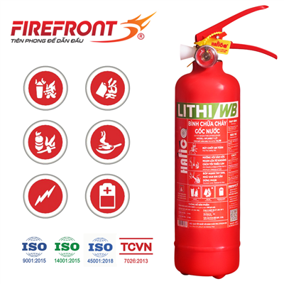 Bình chữa cháy pin lithium-ion 1L Hafico LITHI/WB