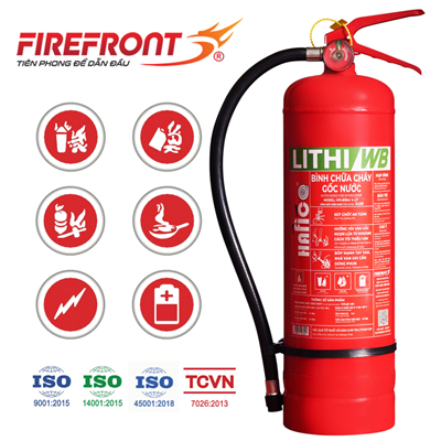 Bình chữa cháy pin lithium-ion 4L Hafico LITHI/WB