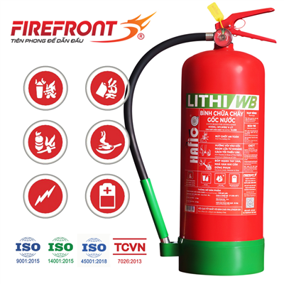 Bình chữa cháy pin lithium-ion 6L Hafico LITHI/WB