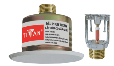 ĐẦU PHUN SPRINKLER TITAN LẮP CHÌM CÓ NẮP CHE K 5.6; 8.0