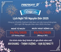 FIREFRONT VIỆT NAM - LỊCH NGHỈ TẾT NGUYÊN ĐÁN ẤT TỴ 2025